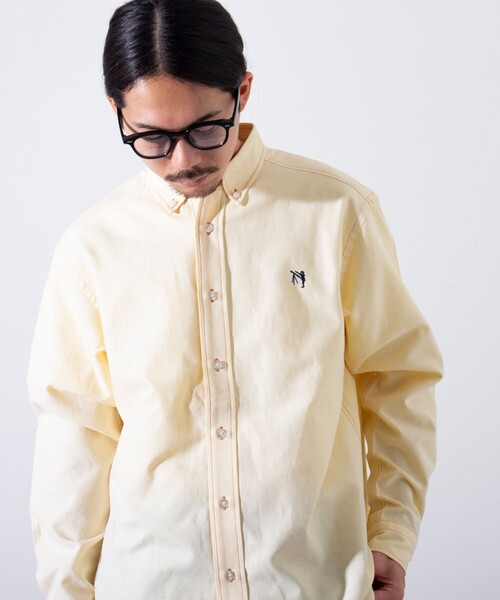 GLOSTER（グロスター）の「【GLOSTER/グロスター】BOY ASTLAD ボタンダウンシャツ (無地/チェック)（シャツ/ブラウス・メンズ・ネイビー/イエロー/ホワイト/グリーン・S/M/L）」の11枚目の写真