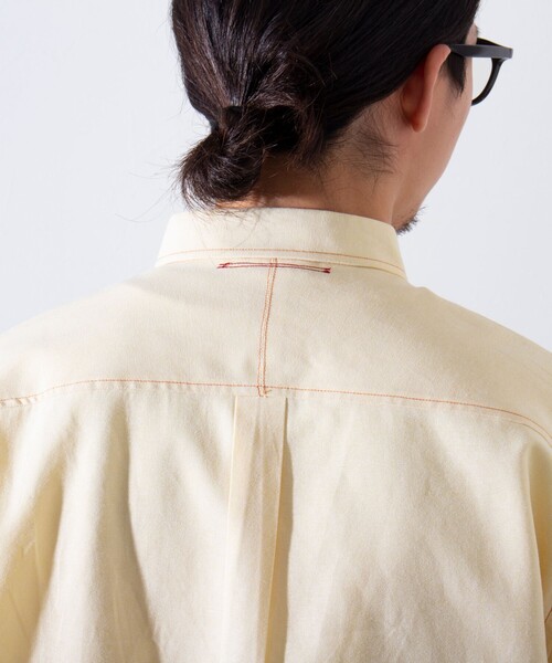 GLOSTER（グロスター）の「【GLOSTER/グロスター】BOY ASTLAD ボタンダウンシャツ (無地/チェック)（シャツ/ブラウス・メンズ・ネイビー/イエロー/ホワイト/グリーン・S/M/L）」の21枚目の写真