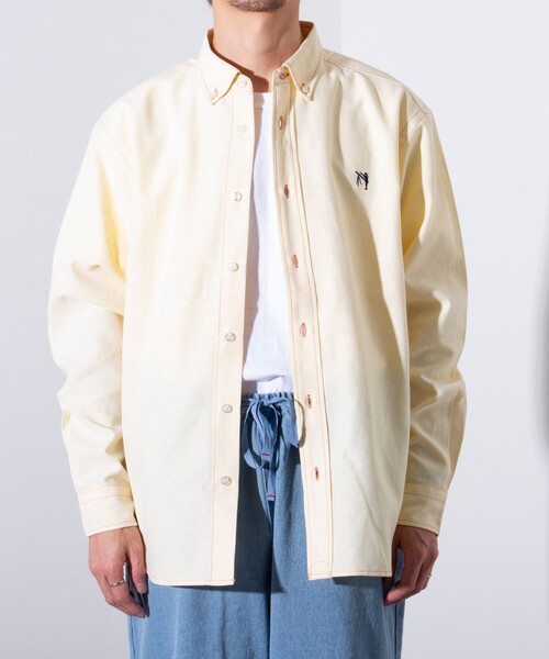 GLOSTER（グロスター）の「【GLOSTER/グロスター】BOY ASTLAD ボタンダウンシャツ (無地/チェック)（シャツ/ブラウス・メンズ・ネイビー/イエロー/ホワイト/グリーン・S/M/L）」の22枚目の写真