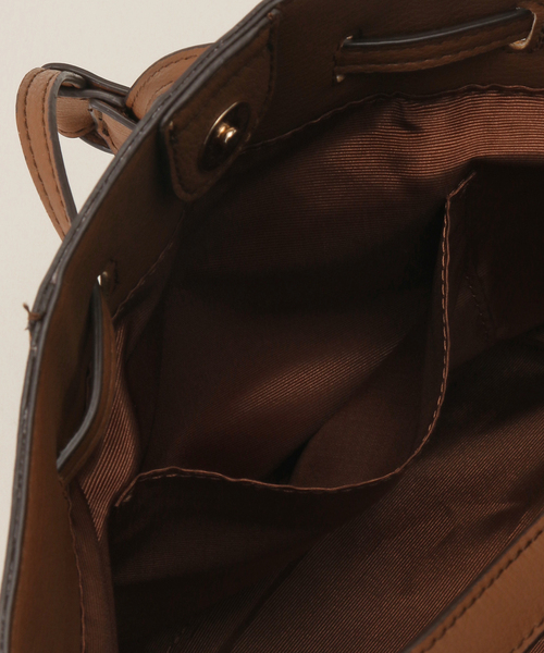 MIAN （ミアン）の「【MIAN/ミアン】キャンバスリネン2wayショルダー（ショルダーバッグ・レディース・ブラウン/ブラック・FREE）」の3枚目の写真