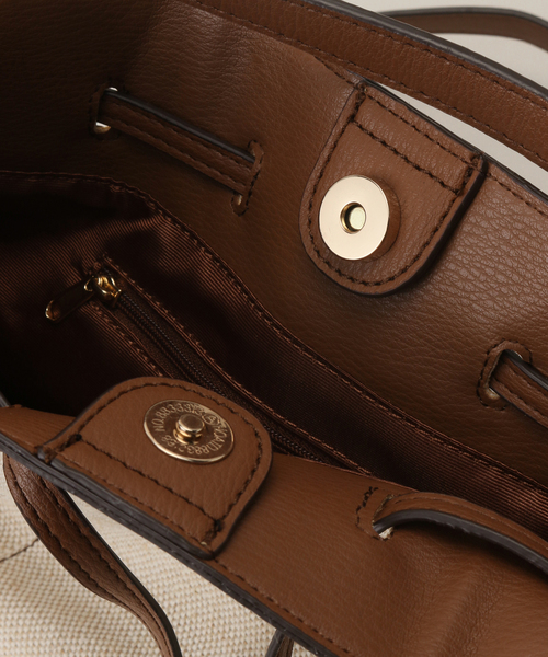 MIAN （ミアン）の「【MIAN/ミアン】キャンバスリネン2wayショルダー（ショルダーバッグ・レディース・ブラウン/ブラック・FREE）」の20枚目の写真