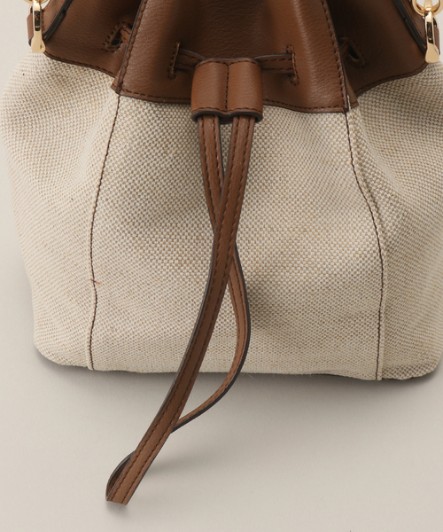 MIAN （ミアン）の「【MIAN/ミアン】キャンバスリネン2wayショルダー（ショルダーバッグ・レディース・ブラウン/ブラック・FREE）」の18枚目の写真