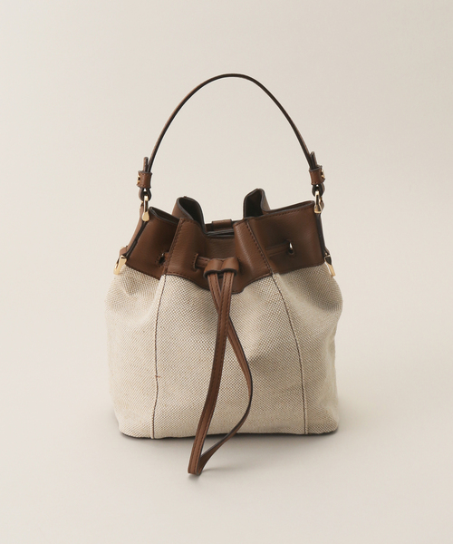 MIAN （ミアン）の「【MIAN/ミアン】キャンバスリネン2wayショルダー（ショルダーバッグ・レディース・ブラウン/ブラック・FREE）」の15枚目の写真