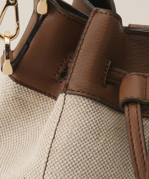 MIAN （ミアン）の「【MIAN/ミアン】キャンバスリネン2wayショルダー（ショルダーバッグ・レディース・ブラウン/ブラック・FREE）」の13枚目の写真