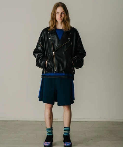 FACETASM(ファセッタズム)の「FACETASM×AVIREX / ファセッタズム×アヴィレックス/ZIP RIDERS JACKET(ライダースジャケット・メンズ・ブラック・4)」の4枚目の写真