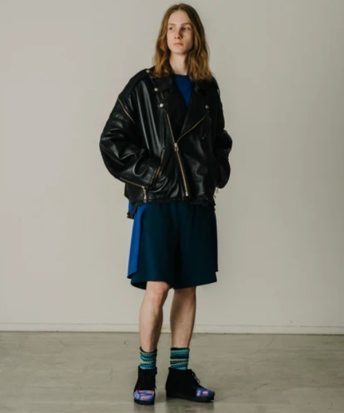 FACETASM(ファセッタズム)の「FACETASM×AVIREX / ファセッタズム×アヴィレックス/ZIP RIDERS JACKET(ライダースジャケット・メンズ・ブラック・4)」の3枚目の写真