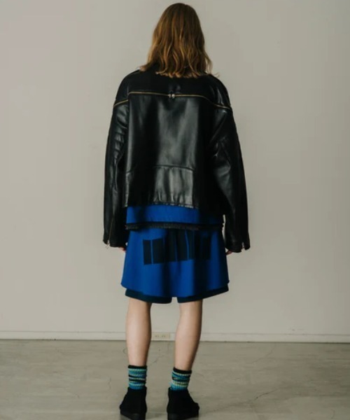 FACETASM(ファセッタズム)の「FACETASM×AVIREX / ファセッタズム×アヴィレックス/ZIP RIDERS JACKET(ライダースジャケット・メンズ・ブラック・4)」の2枚目の写真