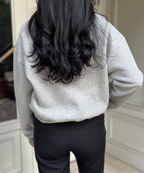 MODE ROBE（モードローブ）の「ロゴスウェット（スウェット・レディース・アイボリー/ブラック/グレー・FREE）」の16枚目の写真