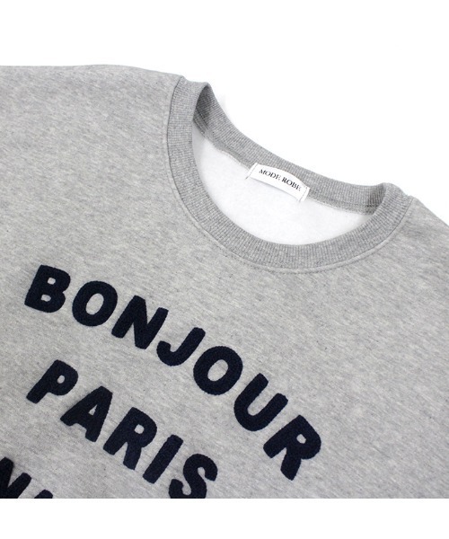 MODE ROBE（モードローブ）の「ロゴスウェット（スウェット・レディース・アイボリー/ブラック/グレー・FREE）」の19枚目の写真