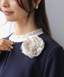 Three Four Time（スリーフォータイム）の「ビジュサテンコサージュ【フォーマル/セレモニー/入卒】（ブローチ/コサージュ）」