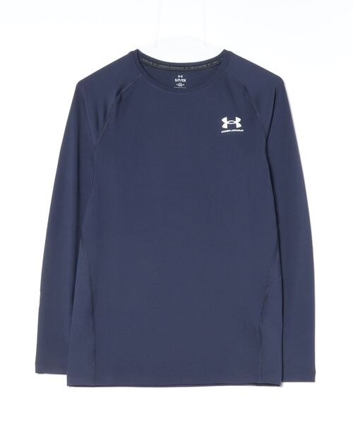UNDER ARMOUR（アンダーアーマー）の「アンダーアーマー  UAヒートギア フィッティド ロングスリーブシャツ（インナーウェア/肌着・メンズ・ブラック/ネイビー/ホワイト・S/M/L/LL/3L）」の3枚目の写真