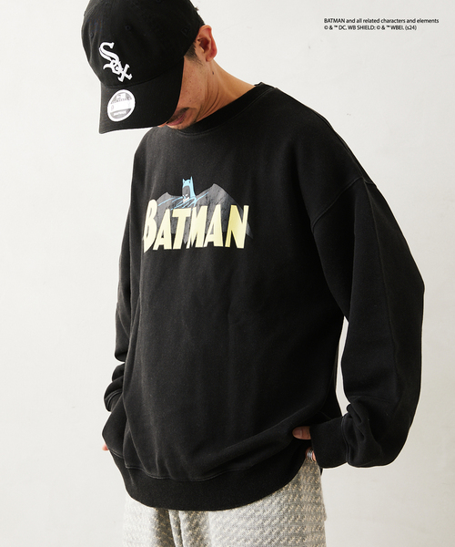 JOURNAL STANDARD relume(ジャーナルスタンダード レリューム)の「【BATMAN / バットマン】別注 プリントクルーネックスウェット(スウェット・メンズ・ライトグレー/ブラック/ネイビー/アイボリー・MEDIUM/LARGE)」の21枚目の写真