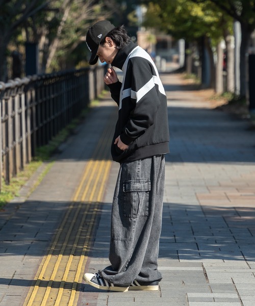 kutir(クティール)の「バイカラースタンドネックスウェット(スウェット・メンズ・ブラック/ネイビー・MEDIUM/LARGE)」の19枚目の写真