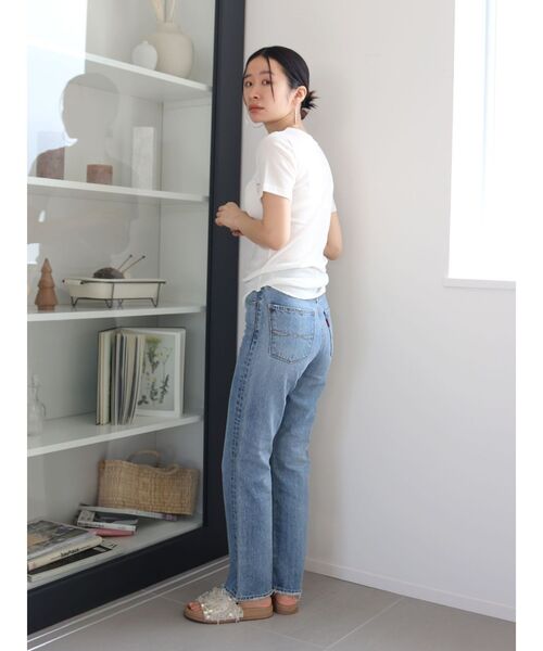 Ungrid（アングリッド）の「ハイウエストルーズテーパードデニム（デニムパンツ・レディース・ブルー・25inch/26inch/24inch）」の6枚目の写真