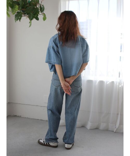 Ungrid（アングリッド）の「ハイウエストルーズテーパードデニム（デニムパンツ・レディース・ブルー・25inch/26inch/24inch）」の9枚目の写真