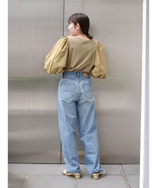 Ungrid（アングリッド）の「ハイウエストルーズテーパードデニム（デニムパンツ・レディース・ブルー・25inch/26inch/24inch）」の11枚目の写真