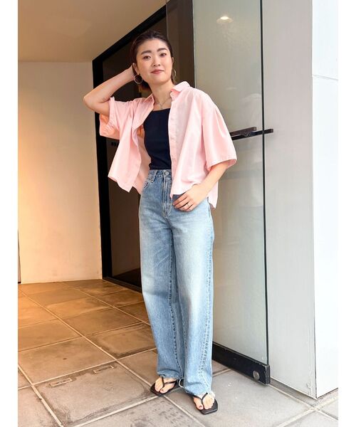 Ungrid ハイウエストルーズテーパードデニム Ungrid（アングリッド）の「ハイウエストルーズテーパードデニム