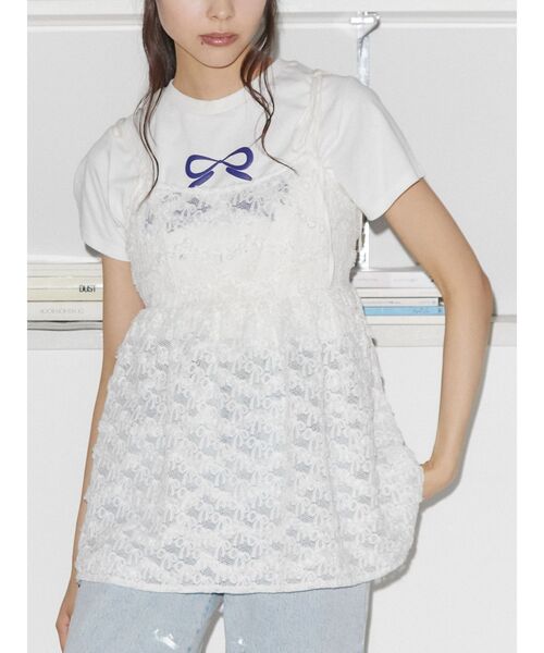 merry jenny（メリージェニー）の「rabbit ribbon tee（Tシャツ/カットソー・レディース・オフホワイト/ブルー/ピンク・FREE）」の9枚目の写真