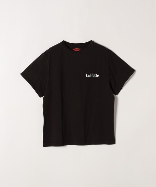 tシャツ 「 LA HUTTE」別注 EMBROIDERYＴシャツ レディース La Hutte別注】ヴィンテージラグランプリントTシャツ | 小柄・低
