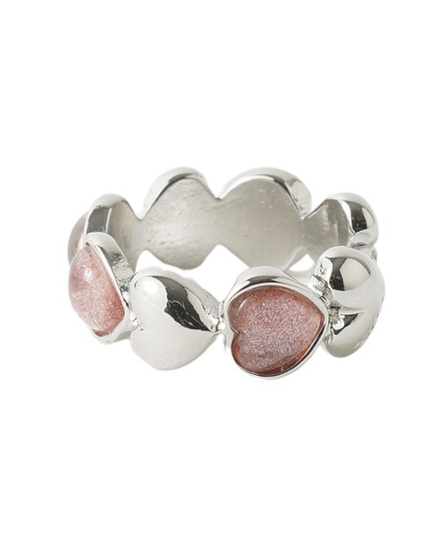 X-girl（エックスガール）の「HEART RING（リング・レディース・シルバー・ONE SIZE）」の4枚目の写真