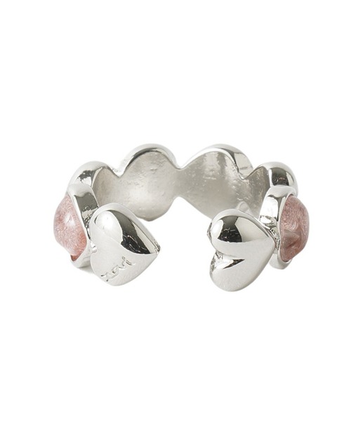 X-girl（エックスガール）の「HEART RING（リング・レディース・シルバー・ONE SIZE）」の5枚目の写真