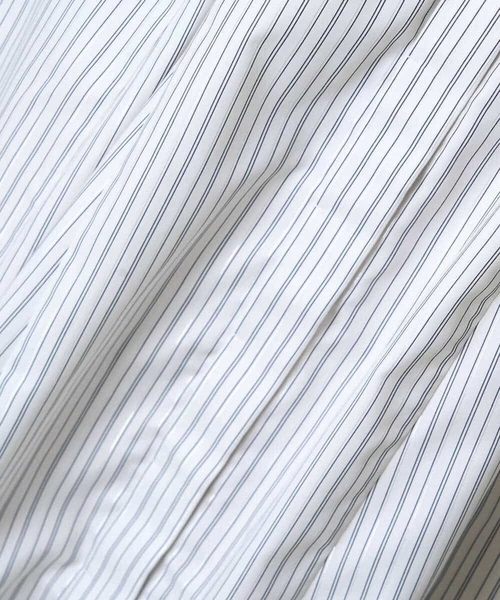 a.v.v(アーヴェヴェ)の「【洗える】ストライプゴアードシャツワンピース(ワンピース・レディース・アイボリー/ブルー・34/38/36/42/40)」の17枚目の写真