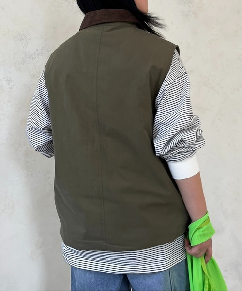 CPCM(シーピーシーエム)の「綿ナイロンハンティングベスト(ベスト・メンズ・アイボリー/カーキ/ブラック・MEDIUM/LARGE)」の16枚目の写真