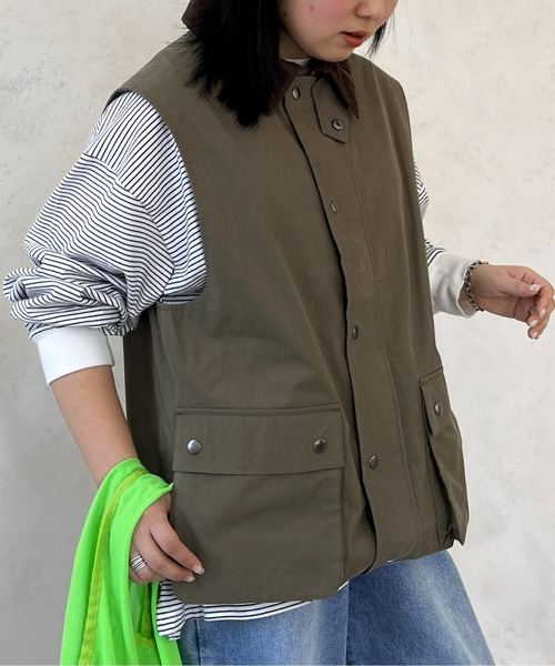 CPCM(シーピーシーエム)の「綿ナイロンハンティングベスト(ベスト・メンズ・アイボリー/カーキ/ブラック・MEDIUM/LARGE)」の18枚目の写真