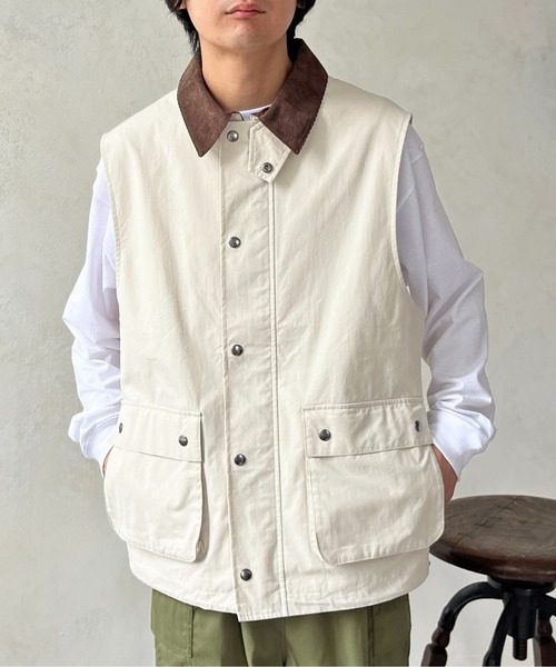CPCM(シーピーシーエム)の「綿ナイロンハンティングベスト(ベスト・メンズ・アイボリー/カーキ/ブラック・MEDIUM/LARGE)」の8枚目の写真