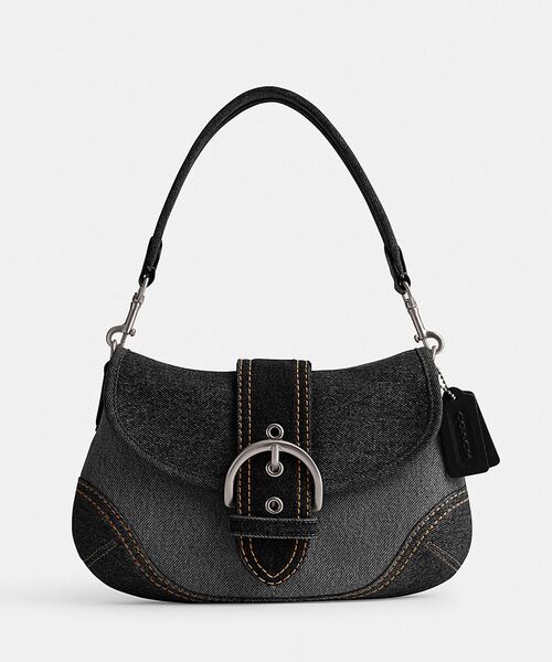 COACH（コーチ）の「ソーホー バッグ・アップサイクル リパーパス デニム（ショルダーバッグ・レディース・ブラック系その他・ONE）」の2枚目の写真