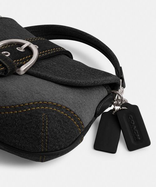 COACH（コーチ）の「ソーホー バッグ・アップサイクル リパーパス デニム（ショルダーバッグ・レディース・ブラック系その他・ONE）」の6枚目の写真