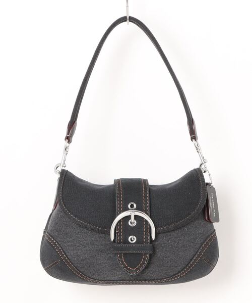 COACH（コーチ）の「ソーホー バッグ・アップサイクル リパーパス デニム（ショルダーバッグ・レディース・ブラック系その他・ONE）」の7枚目の写真
