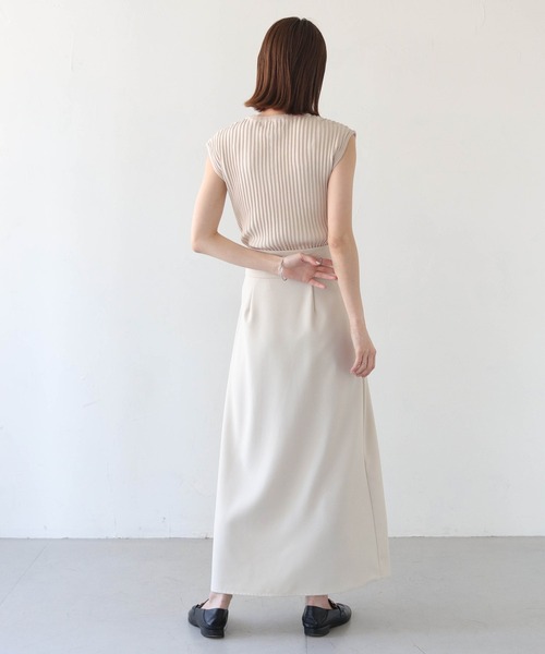 CLEIO(クレイオ)の「【CLEIO】二重臼フレンチスリーブサマーニット/DOUBLE MILL FRENCH SLEEVE KNIT/986-11647(ニット/セーター・レディース・テラコッタ/ライトグリーン/アイボリー・FREE)」の11枚目の写真