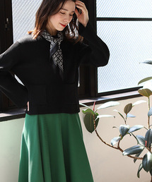 REAL CUBE | ダンボールニットワイドリブプルオーバー(ニット/セーター)