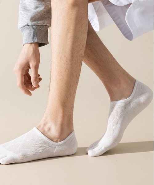 COMON＋（コモンプラス）の「蒸れ防止 甲部分メッシュ5色セット コットン5本指ローソックス（ゴルフグッズ・メンズ・その他・FREE）」の21枚目の写真