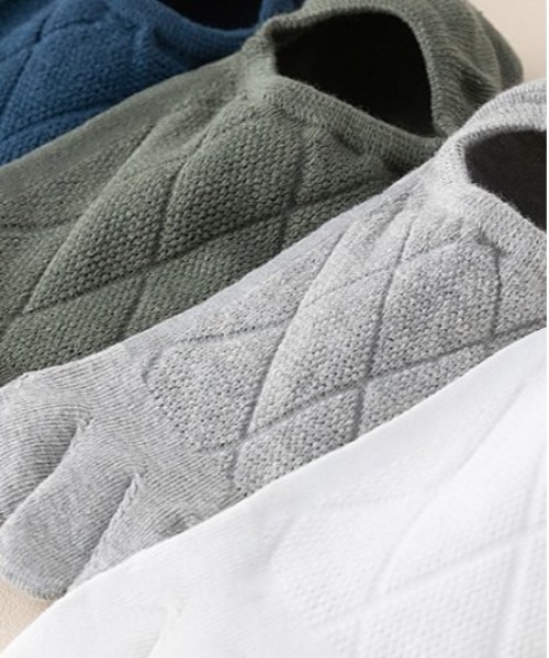 COMON＋（コモンプラス）の「蒸れ防止 甲部分メッシュ5色セット コットン5本指ローソックス（ゴルフグッズ・メンズ・その他・FREE）」の6枚目の写真