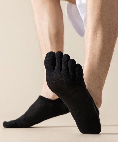 COMON＋（コモンプラス）の「蒸れ防止 甲部分メッシュ5色セット コットン5本指ローソックス（ゴルフグッズ・メンズ・その他・FREE）」の12枚目の写真