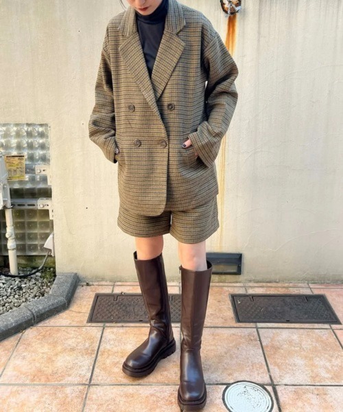 【セール】オーバーサイズダブルジャケット(テーラードジャケット)|byYOUANCE(バイユアンス) 【セール】オーバーサイズダブルジャケット(テーラードジャケット)|byYOUANCE(バイユアンス)