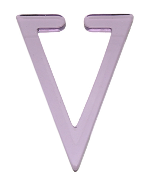 WEGO（ウィゴー）の「WEGO/アクリルトライアングルイヤーカフ（イヤリング・レディース・ブルー/レッド/イエロー/パープル/ホワイト系その他/ブラック系その他/ピンク・FREE）」の4枚目の写真