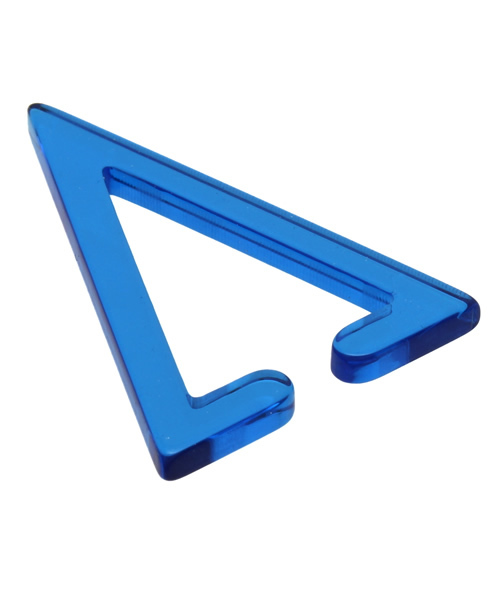 WEGO（ウィゴー）の「WEGO/アクリルトライアングルイヤーカフ（イヤリング・レディース・ブルー/レッド/イエロー/パープル/ホワイト系その他/ブラック系その他/ピンク・FREE）」の8枚目の写真