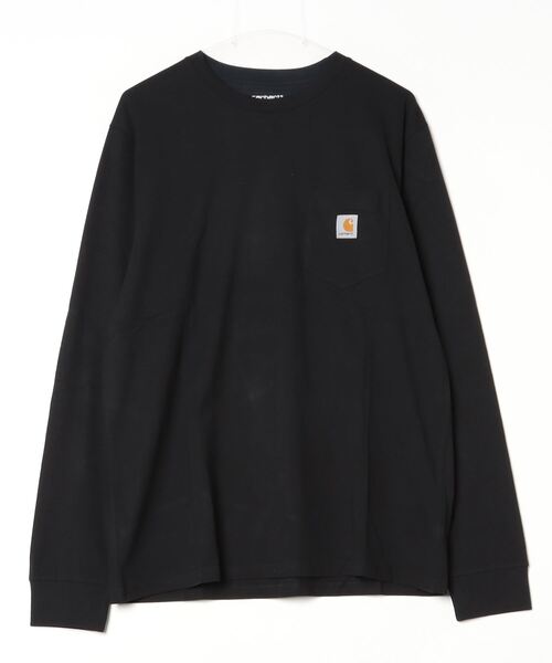 Carhartt WIP（カーハートダブリューアイピー）の「L/S POCKET T-SHIRT（Tシャツ/カットソー・メンズ・ホワイト/ダークネイビー/ブラック・SMALL/MEDIUM/LARGE/X-LARGE）」の3枚目の写真