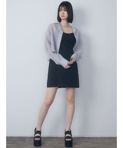 EMODA（エモダ）の「エアリーショートシャツ（シャツ/ブラウス・レディース・グレー/ブラック/その他1/その他・FREE）」の20枚目の写真