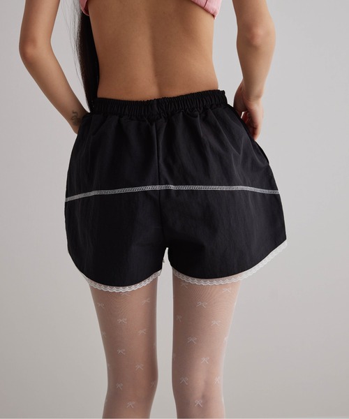 Carmelo（カーメロ）の「ナイロンレースショートパンツ / Track lace short pants（その他パンツ・レディース・ブラック/グレー・FREE）」の17枚目の写真
