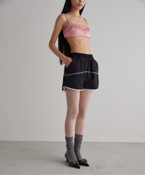 Carmelo（カーメロ）の「ナイロンレースショートパンツ / Track lace short pants（その他パンツ・レディース・ブラック/グレー・FREE）」の16枚目の写真