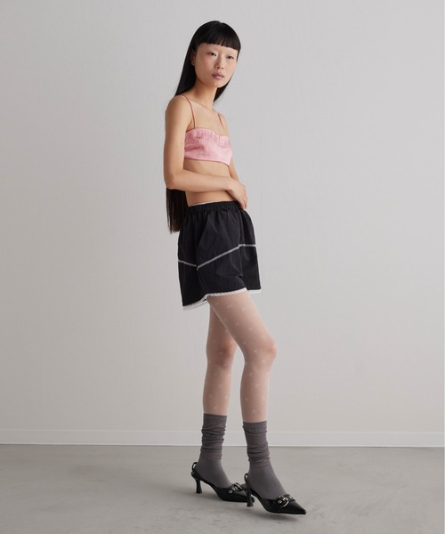 Carmelo（カーメロ）の「ナイロンレースショートパンツ / Track lace short pants（その他パンツ・レディース・ブラック/グレー・FREE）」の18枚目の写真