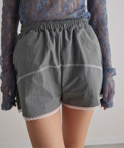 Carmelo（カーメロ）の「ナイロンレースショートパンツ / Track lace short pants（その他パンツ・レディース・ブラック/グレー・FREE）」の20枚目の写真