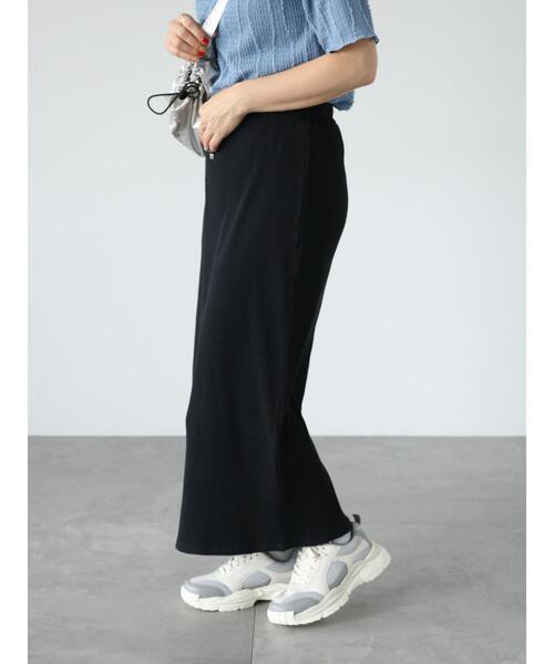 Lugnoncure（ルノンキュール）の「テレコタイトスカート（スカート・レディース・オフホワイト/ブルー/ブラック・F）」の3枚目の写真