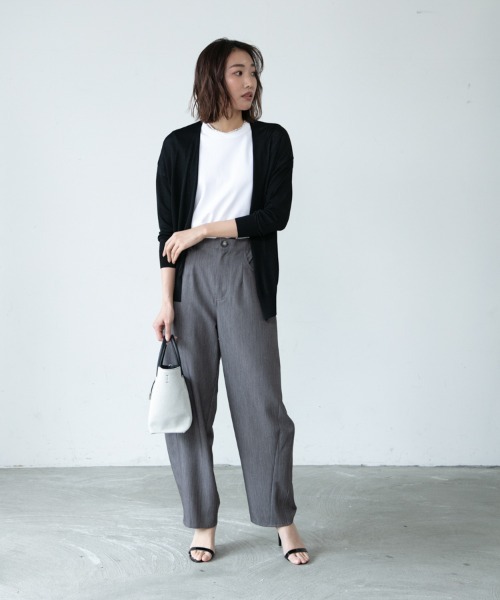 M.deux（エムドゥ）の「〈UV加工トッパーカーデ〉（カーディガン/ボレロ・レディース・ピンク/オフホワイト/ブルー/ブラック・MEDIUM）」の8枚目の写真