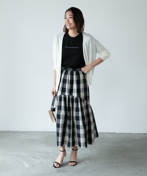 M.deux（エムドゥ）の「〈UV加工トッパーカーデ〉（カーディガン/ボレロ・レディース・ピンク/オフホワイト/ブルー/ブラック・MEDIUM）」の7枚目の写真