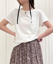 BABYLONE | コットンリネン天竺Tシャツ(Tシャツ/カットソー)